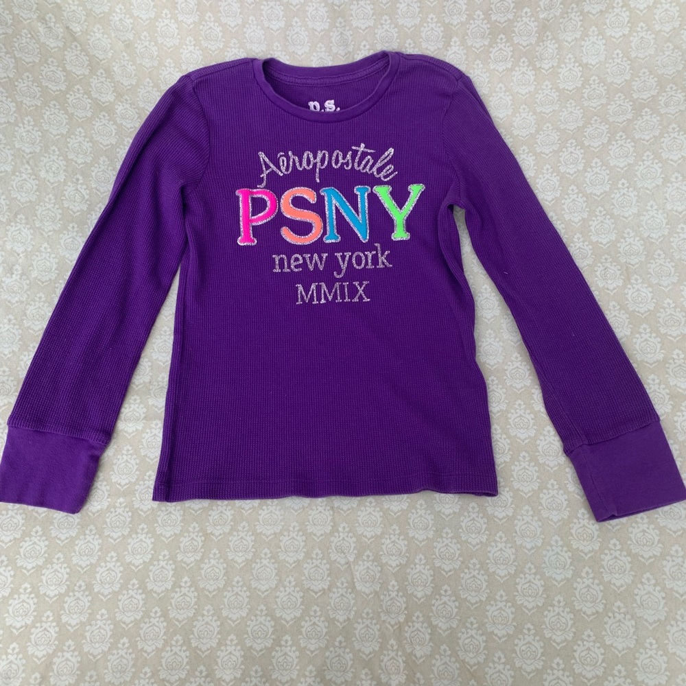 P.S. by Aeropostal Long Sleeve Purple Shirt